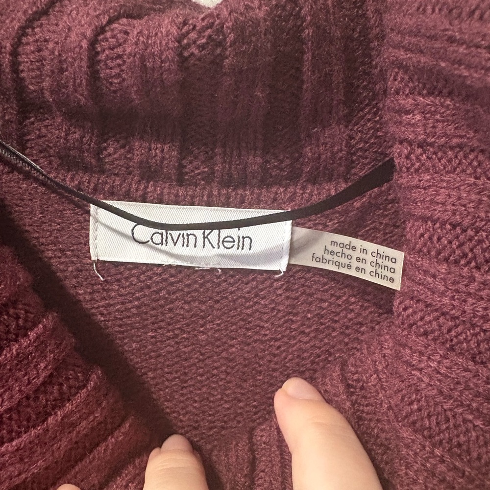 Burgundy Cowl Neck Sweater - Picture 3 of 7